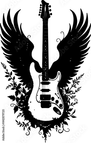 Guitar Silhouette Music, Musician, Acoustic guitar, Feminine,  vector bundle