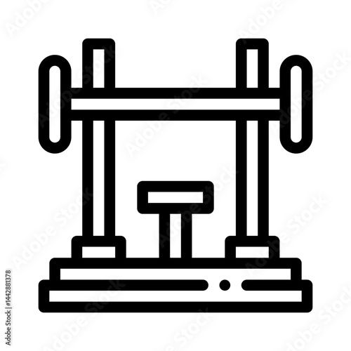 bench line icon