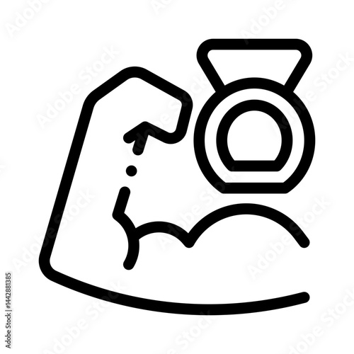 bicep line icon