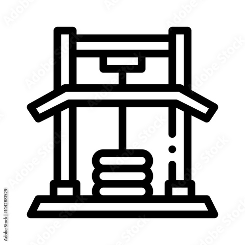 squat line icon