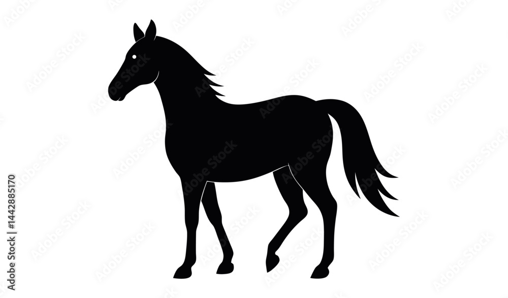 Fototapeta premium horse silhouette vector