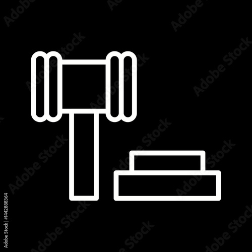 Gavel Vector Icon