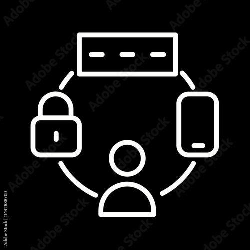 Two-Factor Authentication Vector Icon