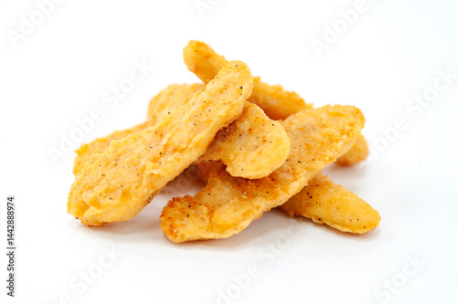 Crispy Golden Chicken Strips with Seasonings