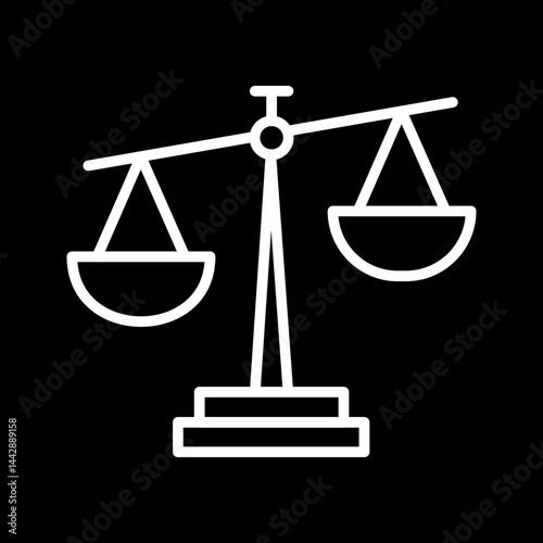 Scales of Justice Vector Icon