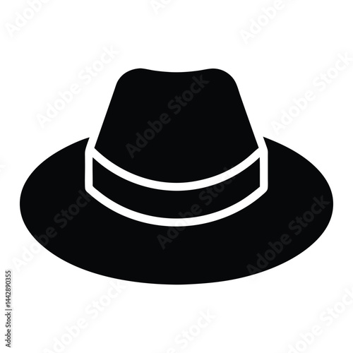 black hat vector illustration