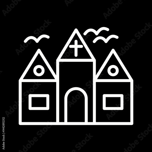 Haunted House Vector Icon