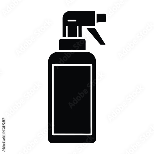 spray bottle silhouette icon.
