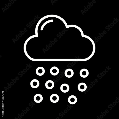 Hailstorm Vector Icon