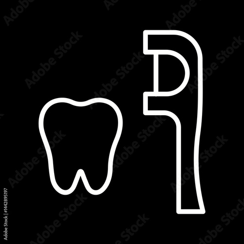 Dental Floss Vector Icon