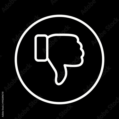 Thumbs Down Vector Icon