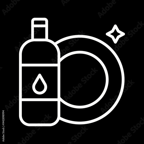 Dishwashing Vector Icon
