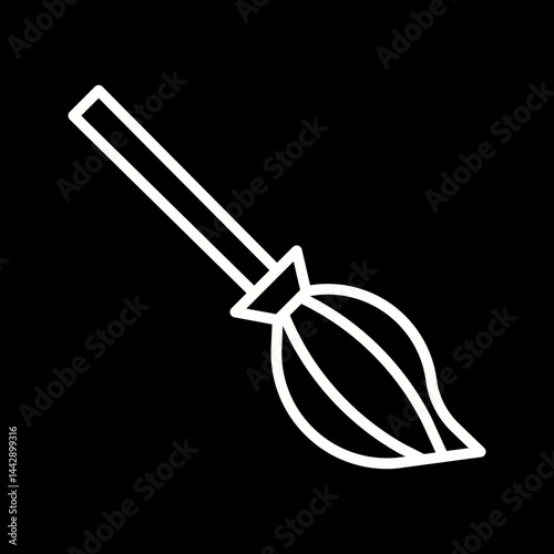 Witches Broom Vector Icon