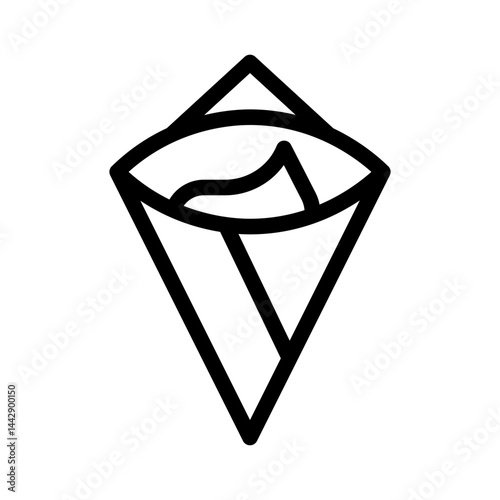 crepes line icon
