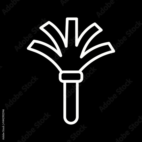 Feather Duster Vector Icon