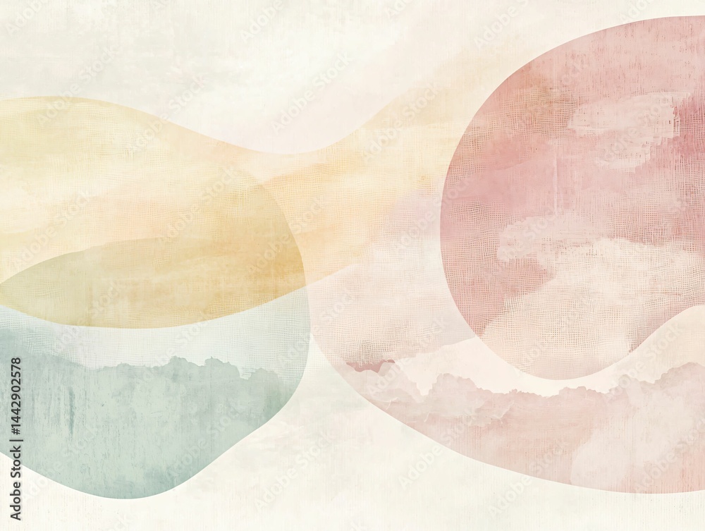 Obraz premium Abstract Pastel Landscape