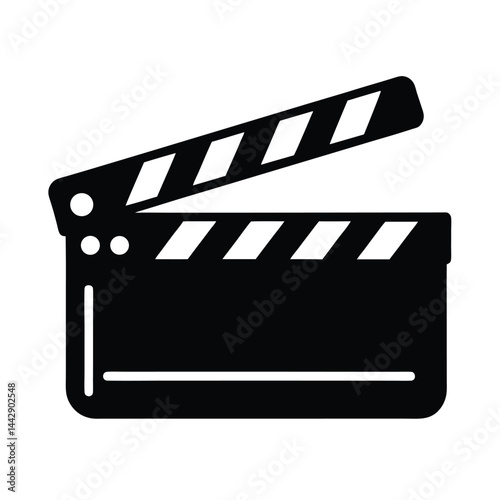 Clapperboard Film Icon Vector Design