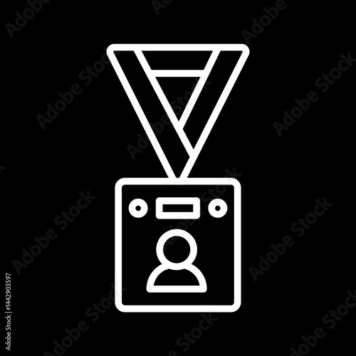 Safety Lanyard Vector Icon