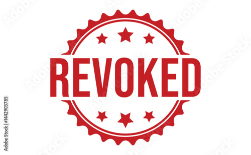 REVOKED rubber stamp vector illustration on white background