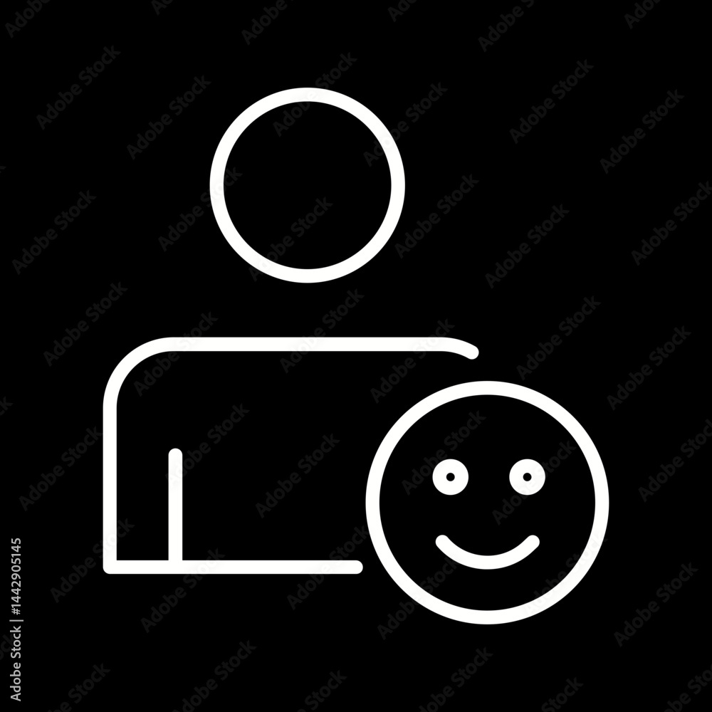 Naklejka premium Reviewer Profile Vector Icon