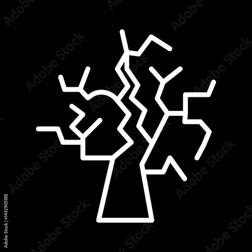Spooky Tree Vector Icon