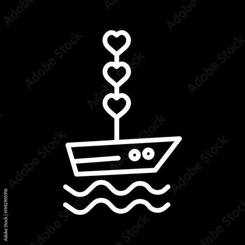 Love Boat Vector Icon