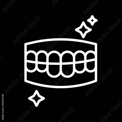 Tooth Whitening Vector Icon