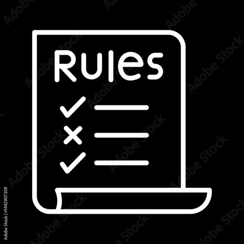 Classroom Rules Vector Icon