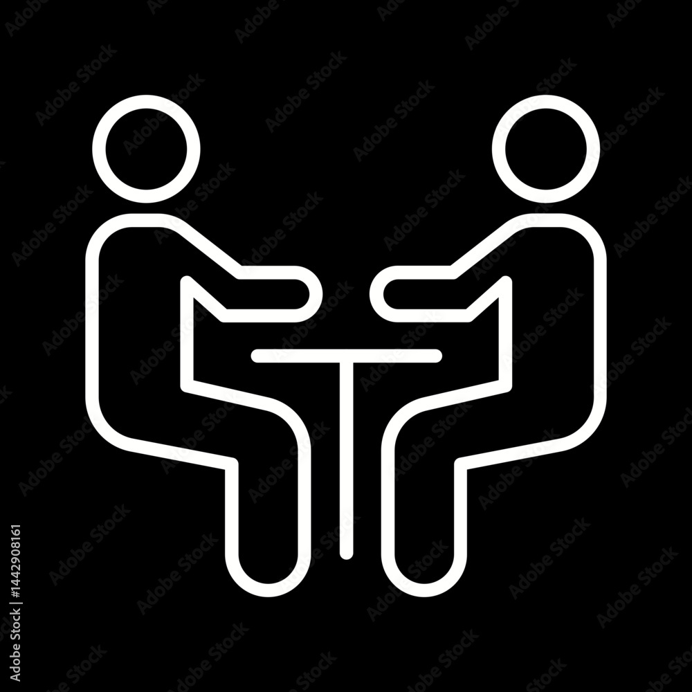 Fototapeta premium Negotiation Vector Icon