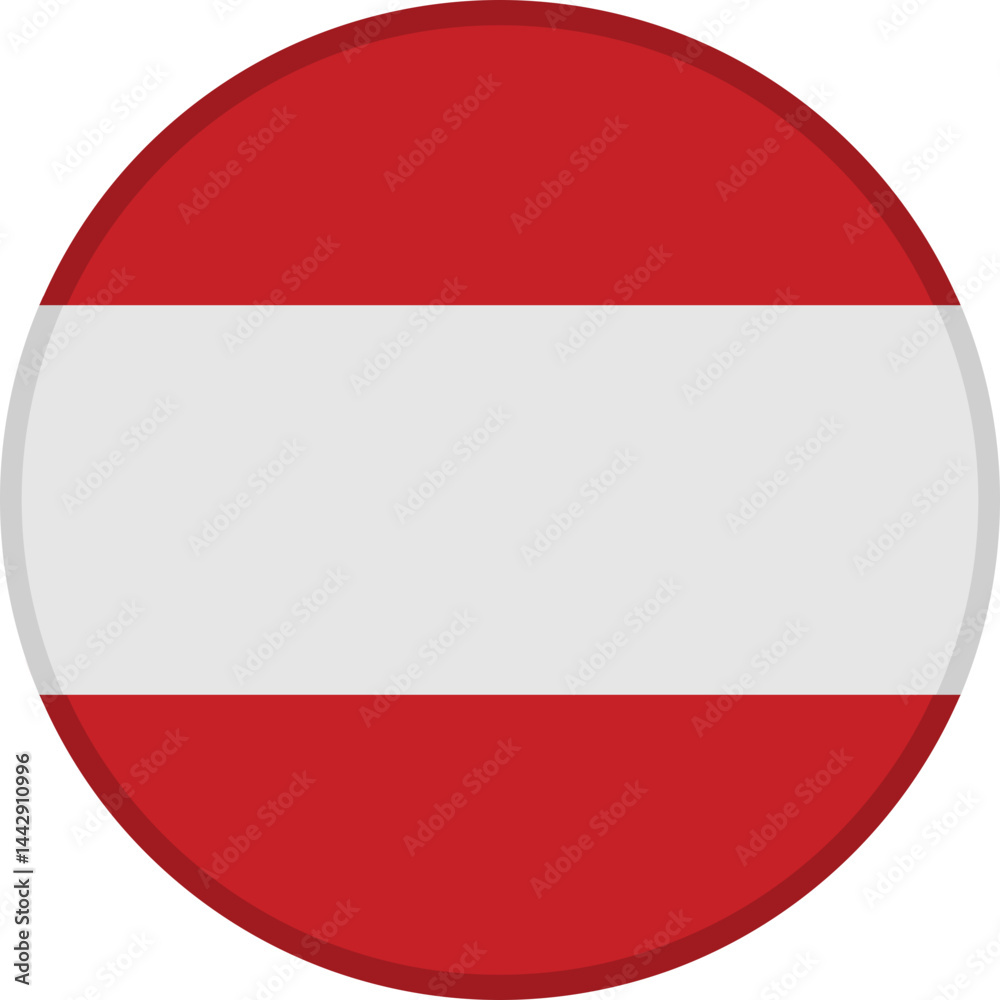 Obraz premium Austria Flag Badge Icon