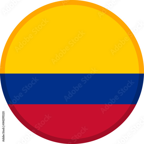 Free Download Colombia Flag Badge Icon - GFXLoad