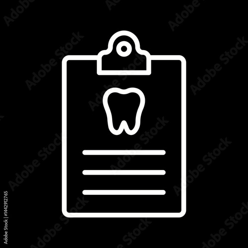 Dental Records Vector Icon