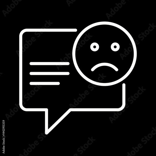 Negative Comments Vector Icon