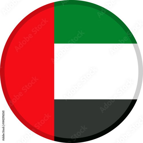 United Arab Emirates Flag Badge Icon