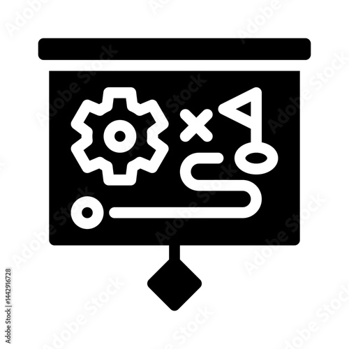 strategy glyph icon