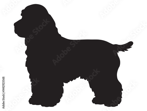 COCKER SPANIEL DOG SILHOUETTE