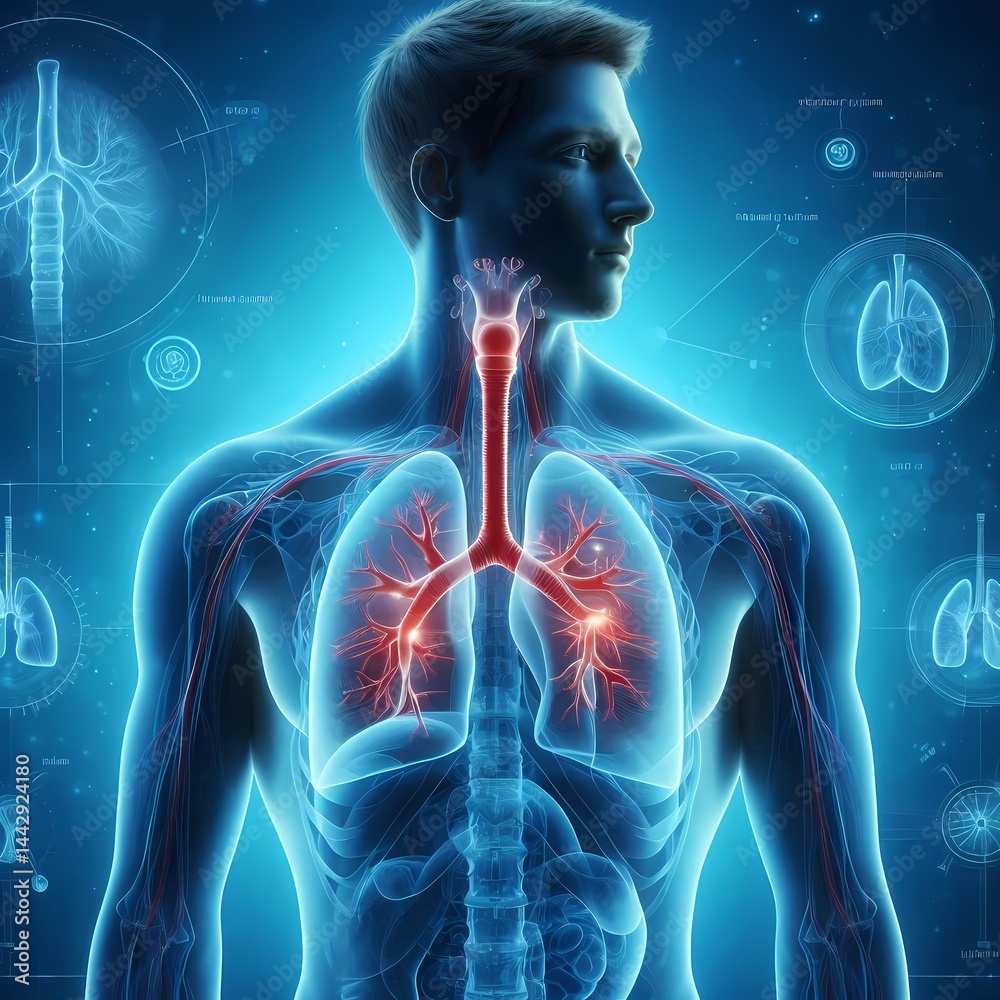 Naklejka premium 3d rendered illustration of a human body