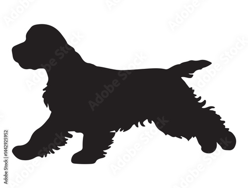 COCKER SPANIEL DOG SILHOUETTE
