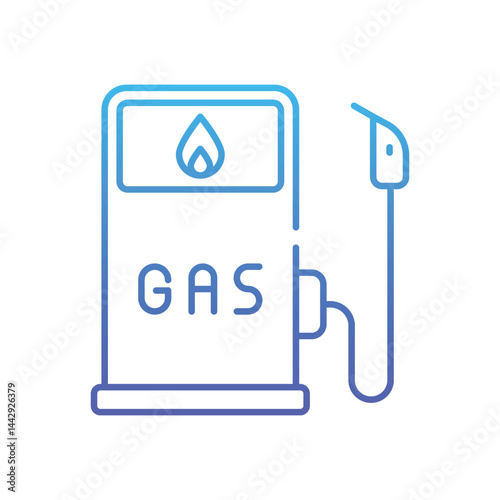 Gas Liter Price  Vector icon