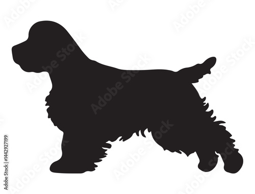 COCKER SPANIEL DOG SILHOUETTE