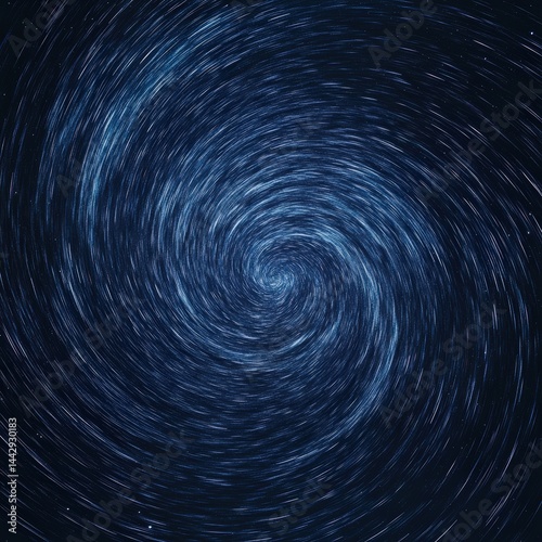 Obraz na płótnie Galactic vortex background with spiral star trails showing deep space phenomena where celestial bodies create hypnotic swirls across the mysterious cosmic darkness. Interstellar travel phenomena. w salonie