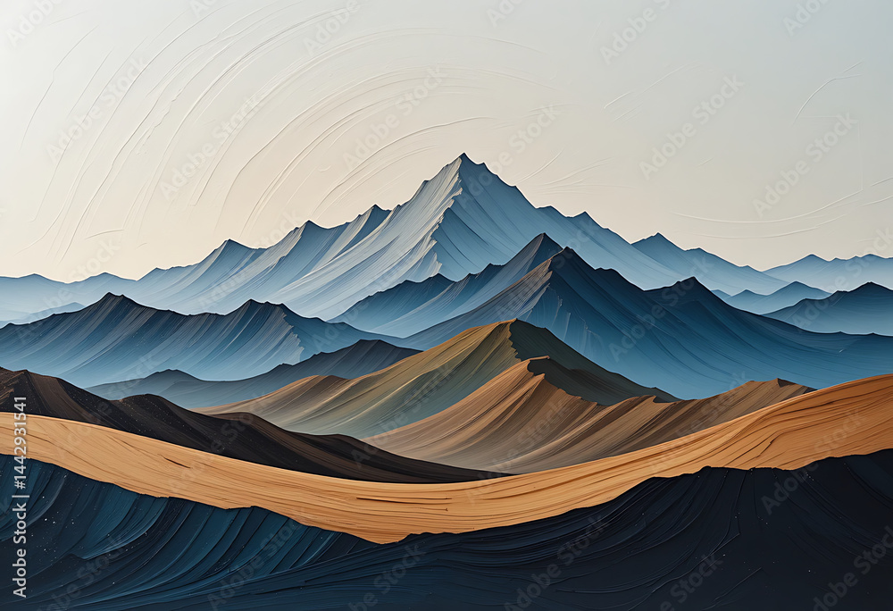 Mountain Art illustration Mountain Art illustration