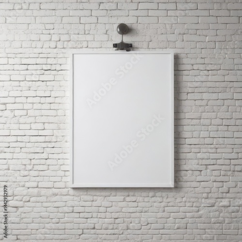 blank sign on wall, blank sign on a brick wall