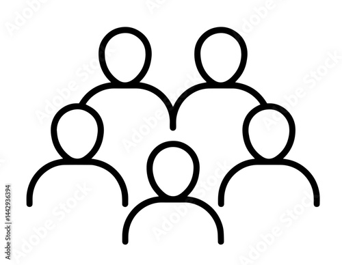 Group of People Standing Together, Teamwork, Community, Human Connection and Social Interaction, Unity and Collaboration, Organizations and Communication Themes