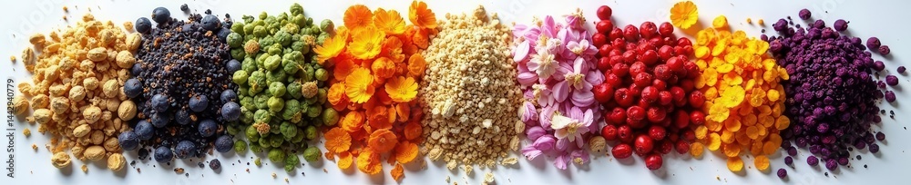 custom made wallpaper toronto digitalVariety of dried herbs & flowers, skincare blend , skincare, natural, botanicals