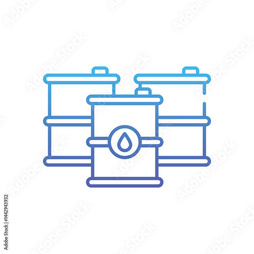 Oil Barrel Vector icon