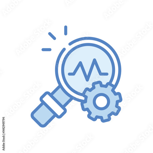 Analytic Icon vector stock illustration