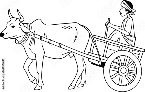 horse with carriage