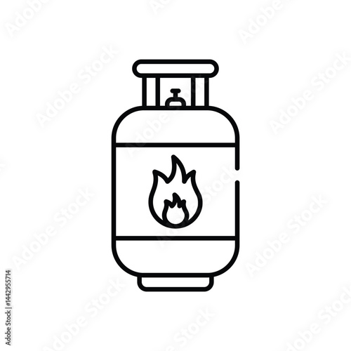 Gas Cylinder Vector icon