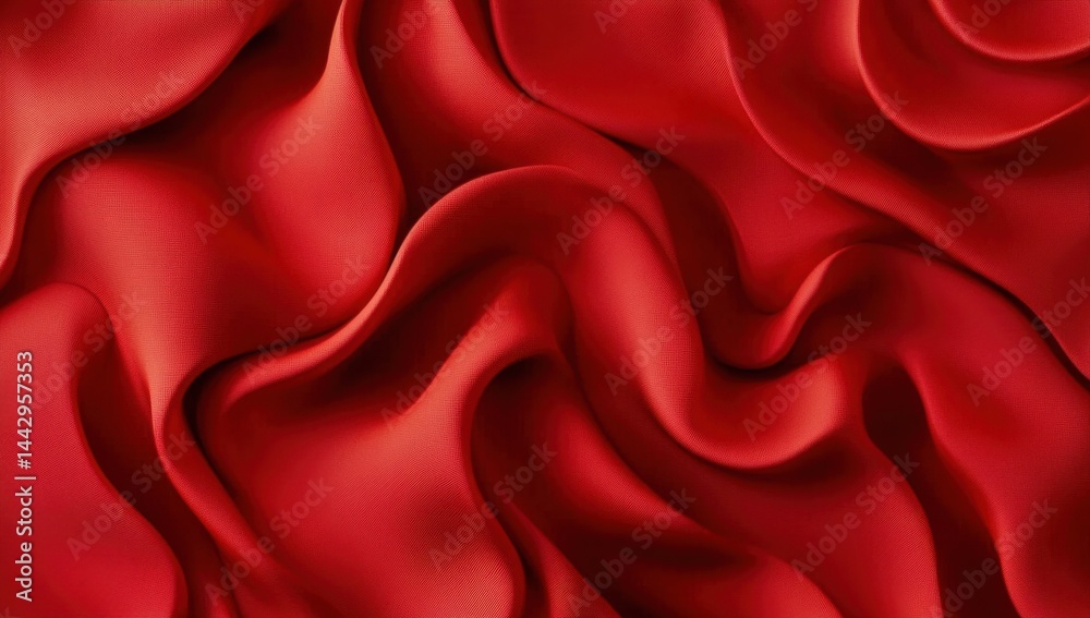 Obraz premium Stunning Red Fabric Texture - A Detailed Close-up